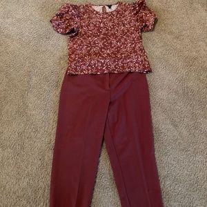 Ann Taylor - Blouse & Pant Set